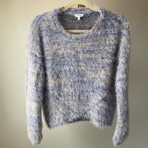 Purple & Blue Fuzzy Candies Top, Size Medium